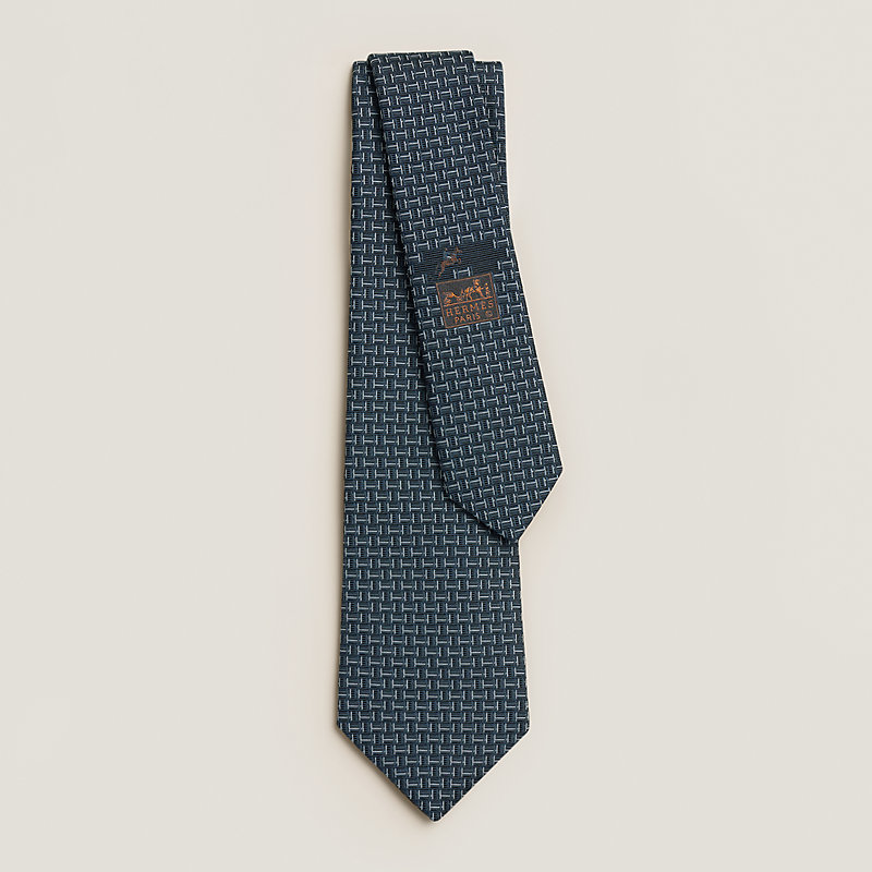 シルクタイ 7 cm 《カンテ》 - グレー | Hermès - エルメス-公式サイト
